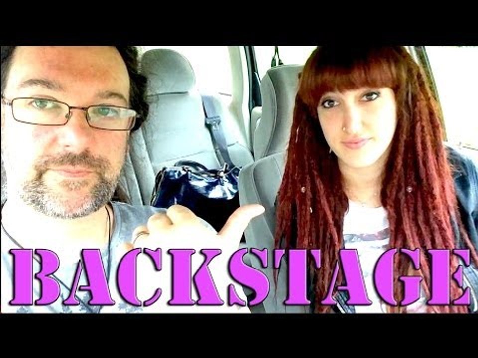 Chilling backstage at a huge 80's festival with Natassja