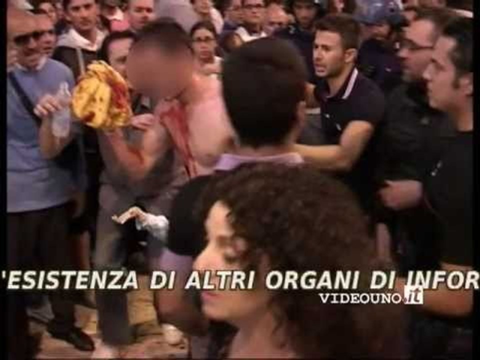 festa della bruna Strappo del carro:assalto al carro con ferito