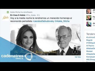 Famosos  dan el último adiós a Jacobo Zabludovsky