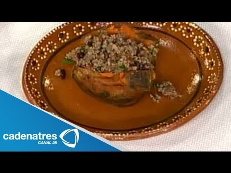 Receta para preparar camotes rellenos de carne de res estilo cubano. Receta cubana