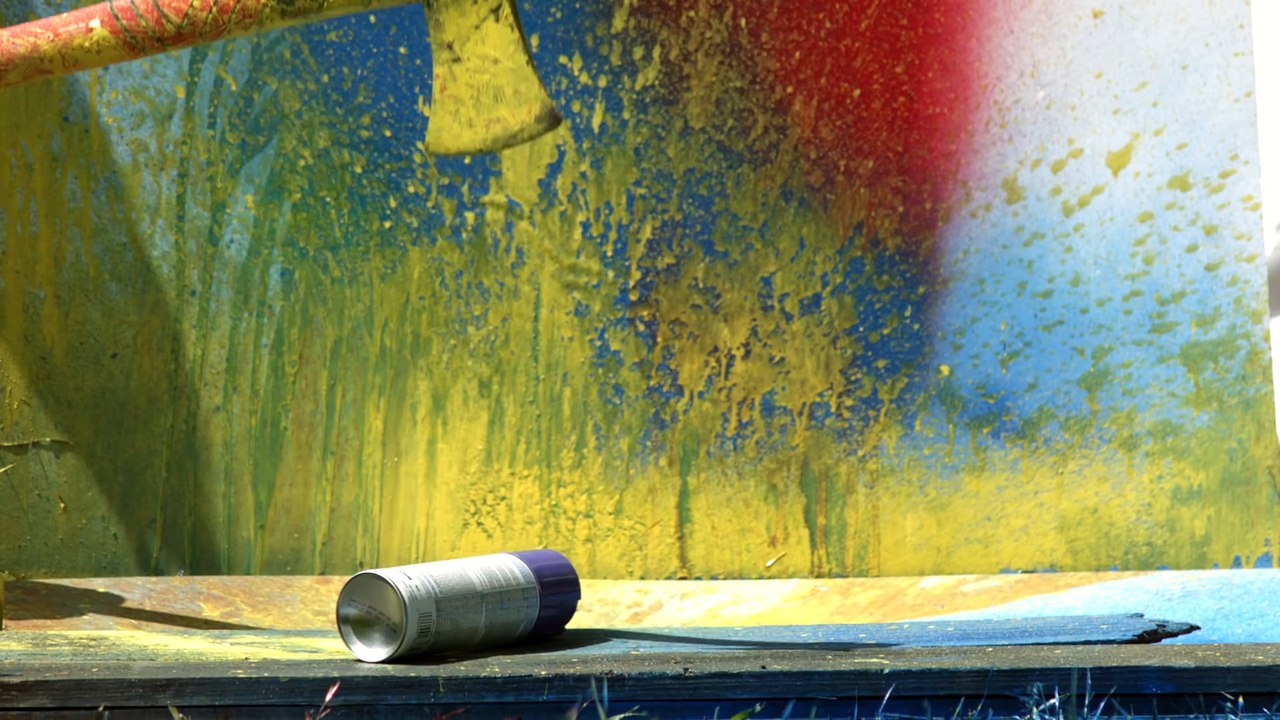 Exploding Spray Paint at 2500fps - The Slow Mo Guys