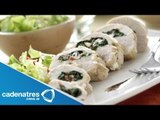 Receta de Pechuga Rellena de Espinacas y Feta / Pechuga Rellena de Espinacas y Feta