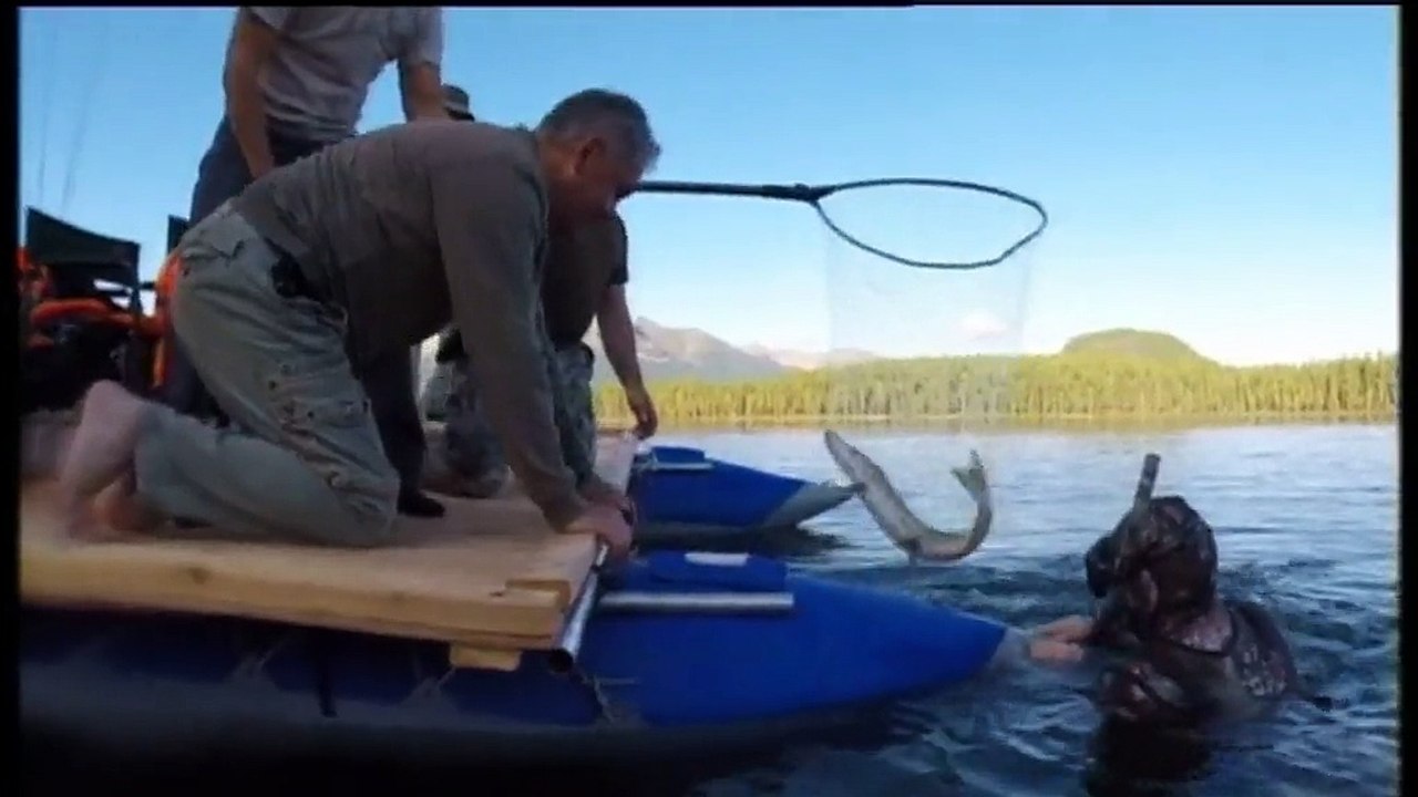 Russie : Vladimir Poutine pêche, torse nu, au bord d'un lac de Sibérie