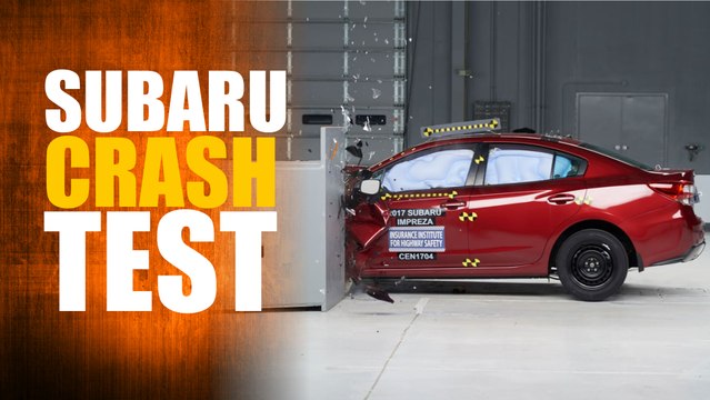 2017 Subaru Impreza small overlap IIHS crash test
