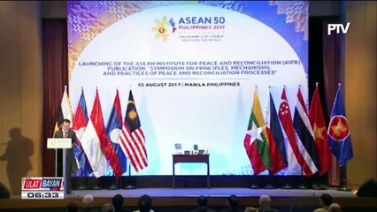 Book launching ng "ASEAN Institute For Peace and Reconciliation", inilunsad