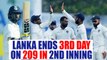 India vs Sri Lanka : Hosts post 209 in 2nd innings, Karunaratne & Mendis shine | Oneindia India