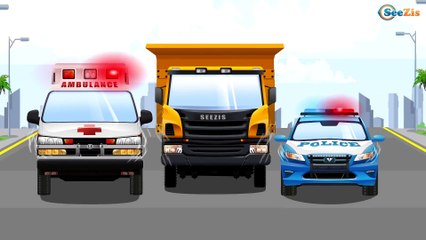 Скорая Помощь и Полицейская машина Мультфильмы про МАШИНКИ Развивающие видео для детей