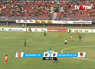 Gol dan Highlight Pusmania Borneo FC vs Sriwijaya FC