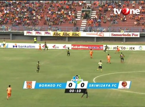 Gol dan Highlight Pusmania Borneo FC vs Sriwijaya FC