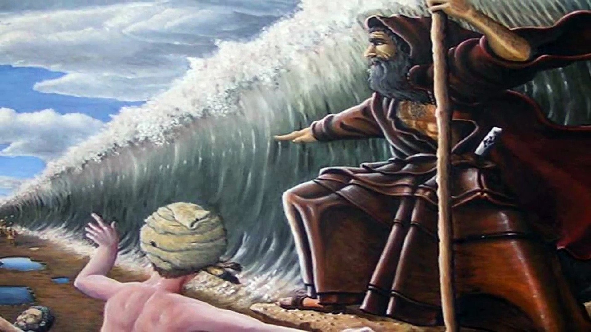 Moses parts the Sea with a Beyblade - video Dailymotion