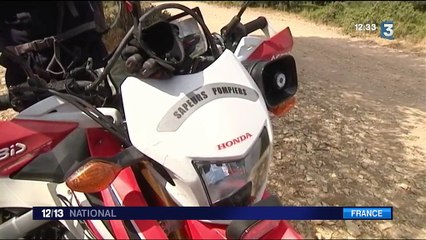 Canicule : des pompiers à moto pour repérer les départs de feu