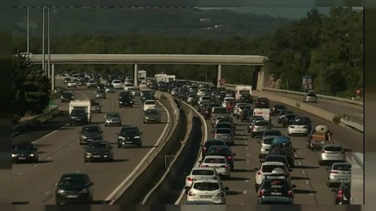 Franzosen schwitzen im Stau