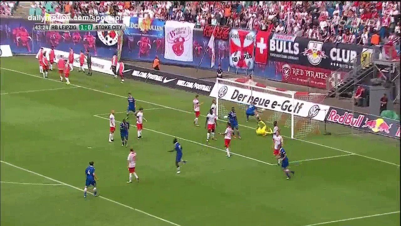 Mame Diouf Goal HD - RB Leipzig 1 - 1 Stoke City - 05.08.2017 (Full Replay)