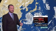 Typhoon Noru Destroys Japan Severely