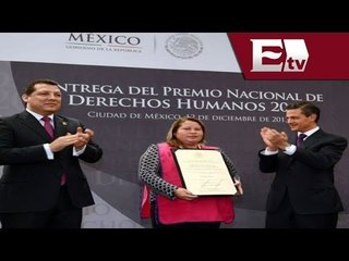 Premio de Derechos Humanos 2013 a 'Las Patronas' / Titulares con Vianey Esquinca