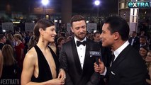 Watch Justin Timberlake & Jessica Biel’s Globes Red Carpet Interview Turn Into a Love Fest