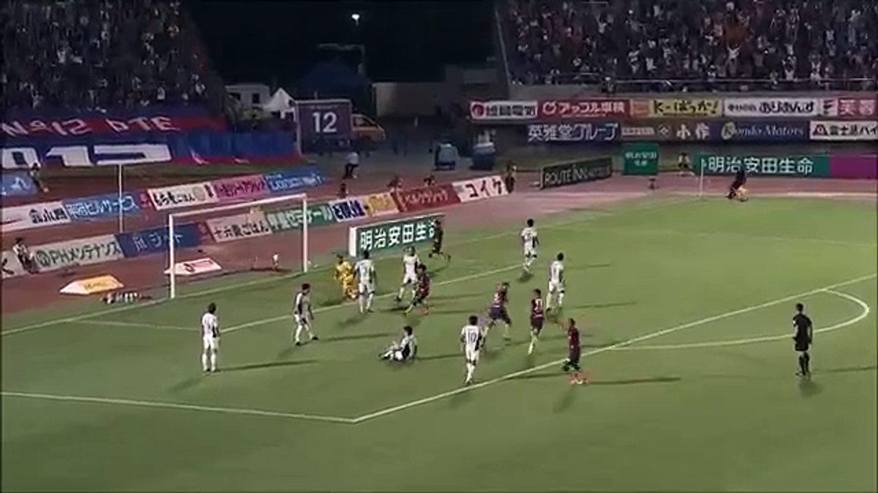 Kofu 1:0 Gamba Osaka (	Japanese J League. 5 August 2017)