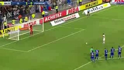 Nabil Fekir Goal - Olympique de Lyon vs Straßbourg 2-0 05.08.2017 (HD)