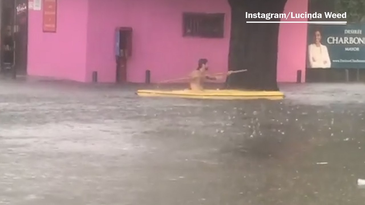 New Orleans residents experience flash flood after summer storm