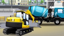 Videos for kids The Yellow Excavator with The Truck | Construction Trucks - Cars & Trucks Cartoon