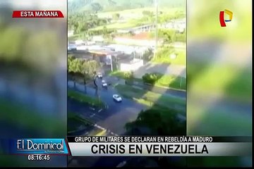 Venezuela: grupo de militares se rebelan contra Maduro