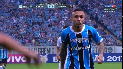 gremio 1x1 santos 2 tempo completo brasileirao 2017