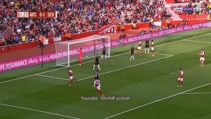 Alexandre Lacazette Goal _ Arsenal vs Sevilla 1-2 _ Emirates Cup 2017 Final