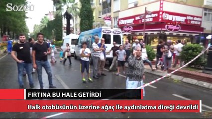 Fırtına bu hale getirdi!