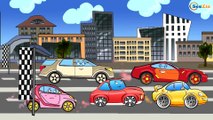 ✔ Coches de carreras. Camión. Grúa. Caricaturas de carros. Carritos Para Niños. Tiki Taki Carros ✔