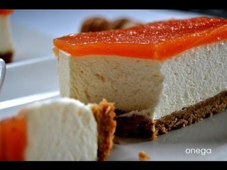 Receta de Pastel con queso con membrillo y guayaba / Cheese cake with quince and guava