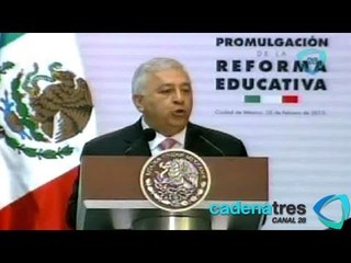 Chuayffet advierte que no hay marcha atrás con la Reforma Educativa