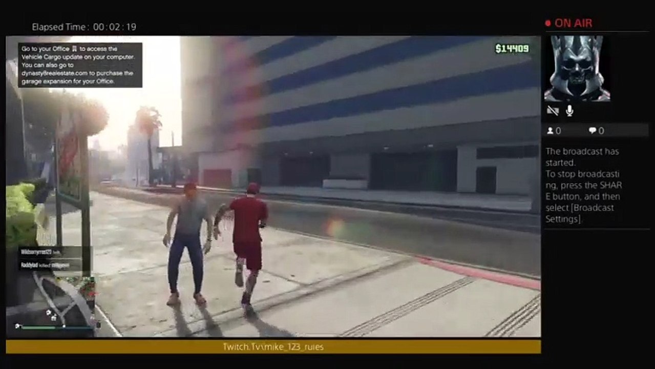 Playing gta 5