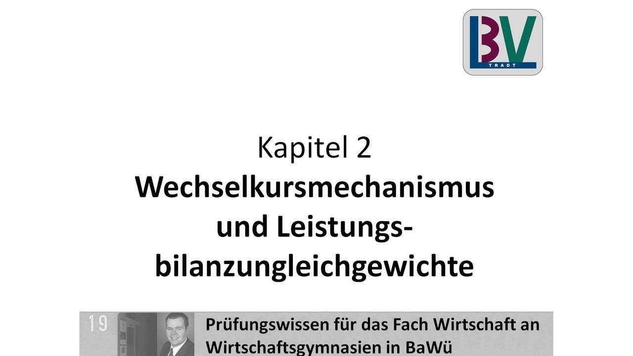 Wechselkursmechanismus leistungsbilanz ungleichgewicht [wg k02 t03]
