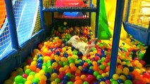 Indoor playground for kids Learn Colors with balls Funny Baby Nursery Rhymes songs for children