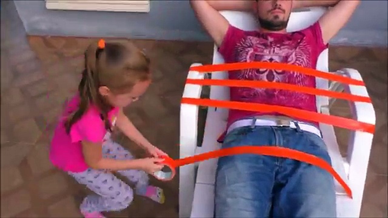 Funny Baby Prank, Bad Baby crying! Learn colors with Sticky tape, Finger family nursery rhyme song f