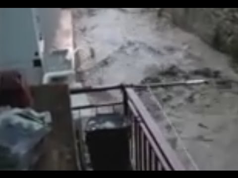 Calabria - Maltempo, esonda il torrente Ferruzzano (01.11.15)