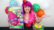 Coloring Branch Trolls GIANT Coloring Book Page Crayola Crayons | COLORING WITH KiMMi THE