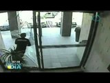 Ladrón se golpea con puerta de cristal al querer escapar// Ladrones estúpidos