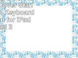 HDE Folding iPad Case Leather Cover Stand Bluetooth Keyboard  Stylus Pen for iPad 2 iPad