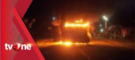 Bus Ugal-Ugalan, Sepedah Motor dan Bus Terbakar