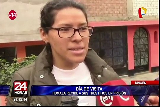Ollanta Humala recibe visita de sus tres hijos en la Dinoes