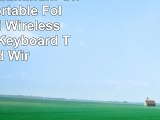 Wisdoman Aluminum Universal Portable Foldable Mini Wireless Bluetooth Keyboard Trifold