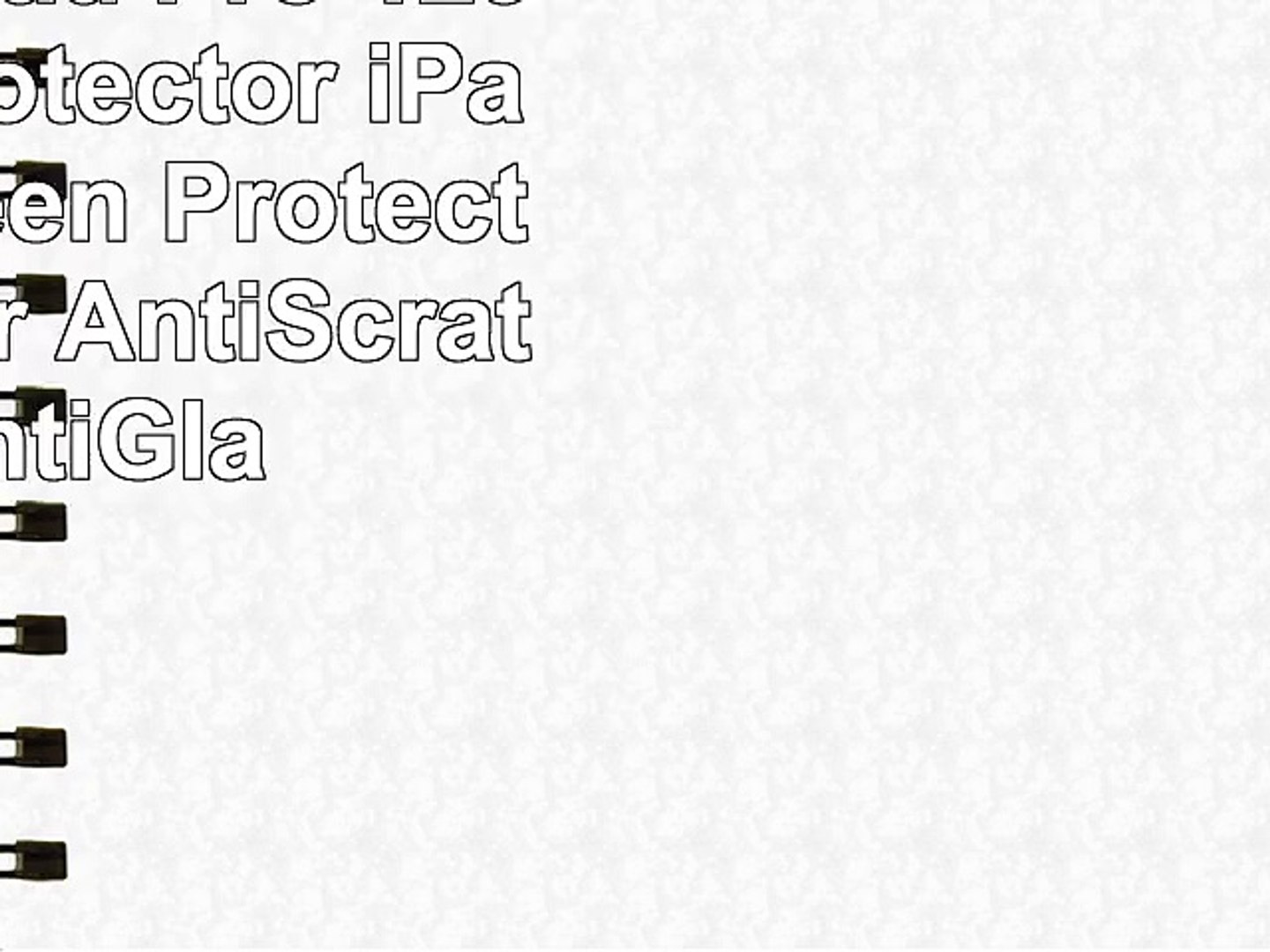 TANTEK iPad Pro 129 Screen Protector iPad Pro Screen Protector HDClear AntiScratch