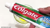 Dish Soap and Colgate Toothpaste Slime!! How to Make Slime Soap Salt and Toothpaste, NO GLUE !!