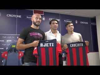 Il dg Raffaele Vrenna presenta Ajeti e Crociata