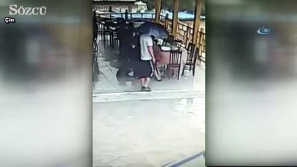 Baltalı saldırı kamerada
