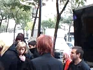 File d'attente concert de THE Gazette vers 17h00
