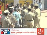 IAS OFFICER  DK RAVI FOUND DEATH: MASSIVE  PROTEST IN TUMKURU