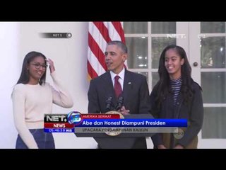 Abe dan Honest Diampuni Presiden Barack Obama dalam Upacara Pengampunan Kalkun -NET5