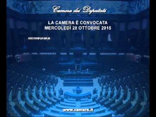 Roma - Camera - 17^ Legislatura - 512^ seduta (28.10.15)